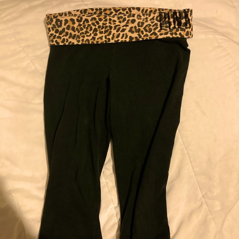 Pink Leopard Cropped Leggings
